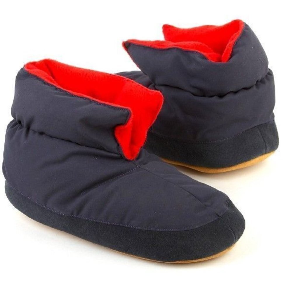 Slouchy Down Slippers Fleece lined with Suede mudguard and sole Women's Large